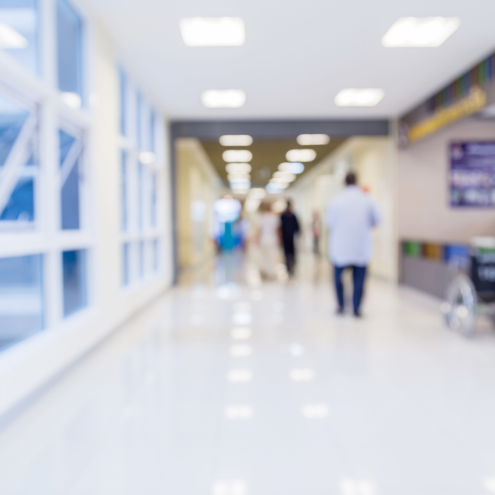 blur image background  of corridor in hospital or clinic image