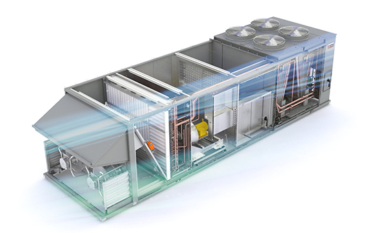 intellipak rooftop system with symbio 800 controls