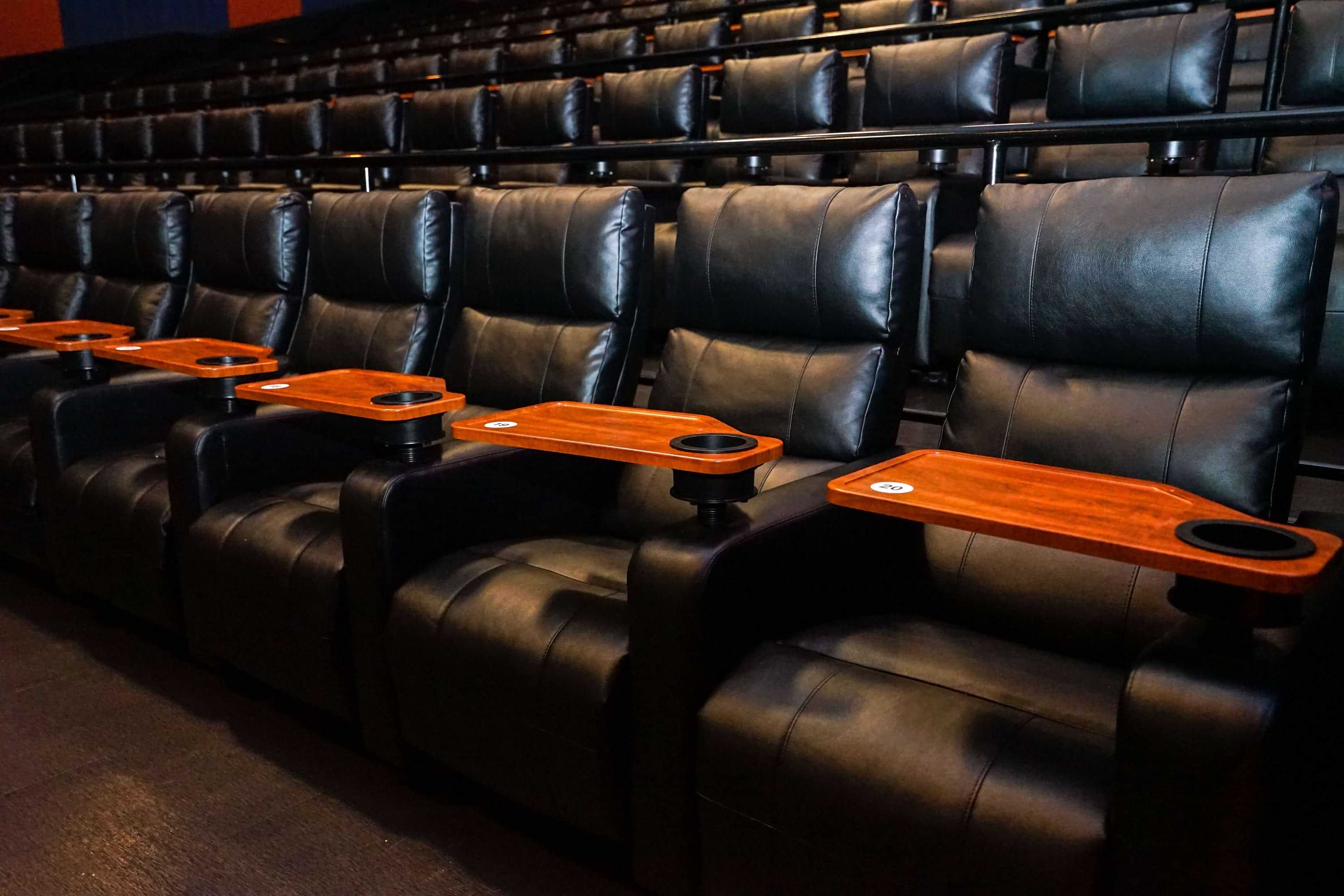 Santikos Theater leather seats